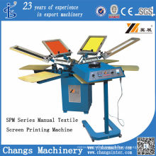 Spm 4-8 Colors Manual T-Shirt/Fabric Screen Printing Machine